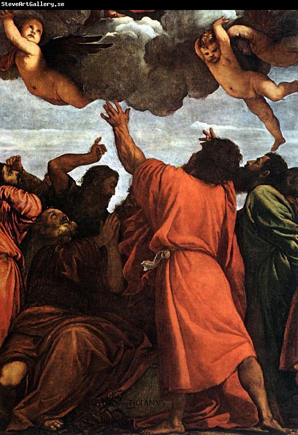 TIZIANO Vecellio Assumption of the Virgin (detail) rt